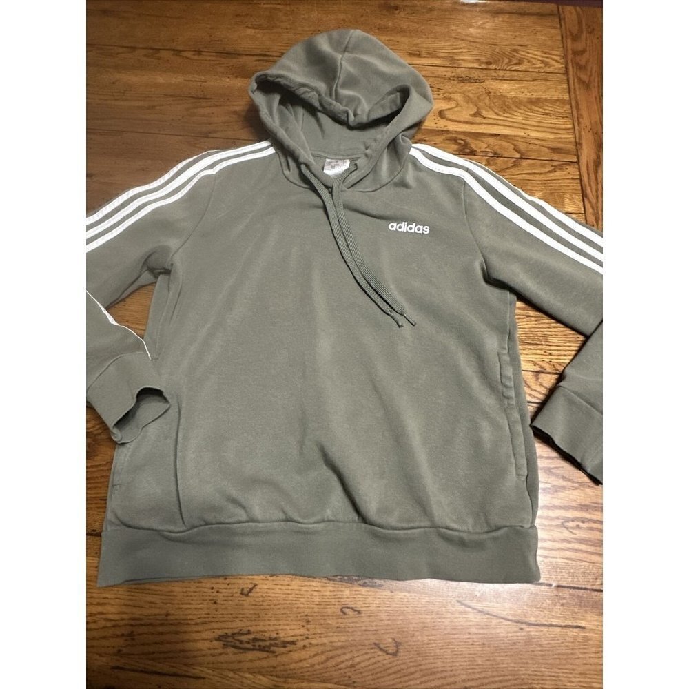 ADIDAS I9 Hoodie Women's Size Medium Green Green Pullover Sweatshirt